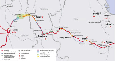 brenner-bázisalagút-térkép
