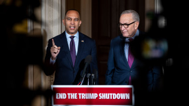 chuck schumer és Hakeem Jeffries