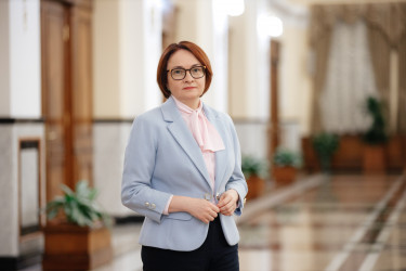 Elvira Nabiullina, az orosz jegybank elnöke (cbr.ru/Alexander Murashkin)