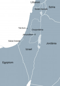 izrael terkep