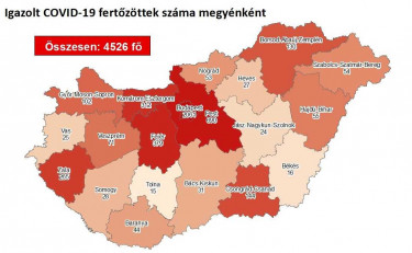 koronavirus magyar terkep 0801
