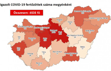 koronavirus magyar terkep