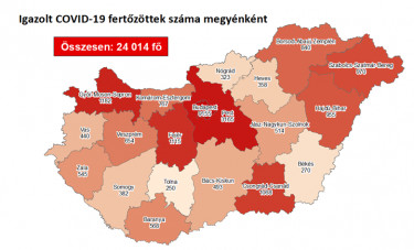 koronavirus terkep
