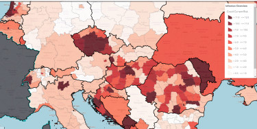 magyar terkep koronavirus